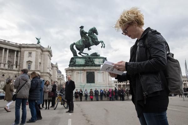 Haus der Geschichte: Susan Philipsz - The Voices (Eröffnung, 12.3.2018, Heldenplatz) Foto: eSeL.at - Lorenz Seidler Foto: eSeL.at - Lorenz Seidler