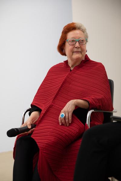 Kunstraum Niederösterreich: The Two Halves of Martha Wilson's Brain. Gespräch & Eröffnung (7.6.2018, Eröffnung) http://www.kunstraum.net/en/Exhibitions/40-martha-wilson | Foto: eSeL Foto: eSeL.at - Lorenz Seidler