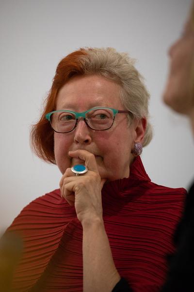 Kunstraum Niederösterreich: The Two Halves of Martha Wilson's Brain. Gespräch & Eröffnung (7.6.2018, Eröffnung) http://www.kunstraum.net/en/Exhibitions/40-martha-wilson | Foto: eSeL Foto: eSeL.at - Lorenz Seidler