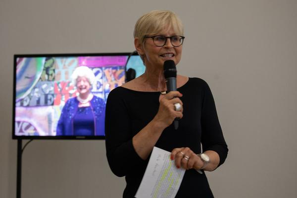 Kunstraum Niederösterreich: The Two Halves of Martha Wilson's Brain. Gespräch & Eröffnung (7.6.2018, Eröffnung) http://www.kunstraum.net/en/Exhibitions/40-martha-wilson | Foto: eSeL Foto: eSeL.at - Lorenz Seidler