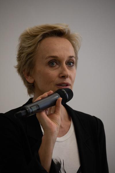 Kunstraum Niederösterreich: The Two Halves of Martha Wilson's Brain. Gespräch & Eröffnung (7.6.2018, Eröffnung) http://www.kunstraum.net/en/Exhibitions/40-martha-wilson | Foto: eSeL Foto: eSeL.at - Lorenz Seidler