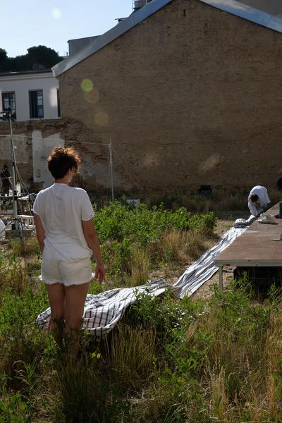 theatercombinat - 168 stunden (a tribute to daily life and franz erhard walther) (Mollardgasse 82, 16.6. - 23.6.2018) https://esel.at/termin/96971 | Foto: eSeL Foto: eSeL.at - Lorenz Seidler