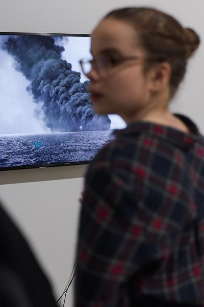 Kunstraum Niederösterreich: VIENNA ART WEEK - Technopolitics Kuratorenführung & "The Swarming Gallery" Performance by kondition pluriel (22.11.2018) http://www.kunstraum.net/de/ausstellungen/56-vienna-art-week | Foto: eSeL.at - Joanna Pianka Foto: JOANNA PIANKA     300dpi.at