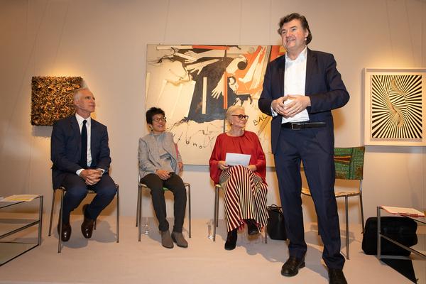 VIENNA ART WEEK Panel: „Learning through Art. Künstlerische Aktivität fördert Fantasie und Kreativität“ (Dorotheum, 22.11.2018)  https://esel.cc/VAW18_Dorotheum-Panel02 | Foto: eSeL Foto: eSeL.at - Lorenz Seidler