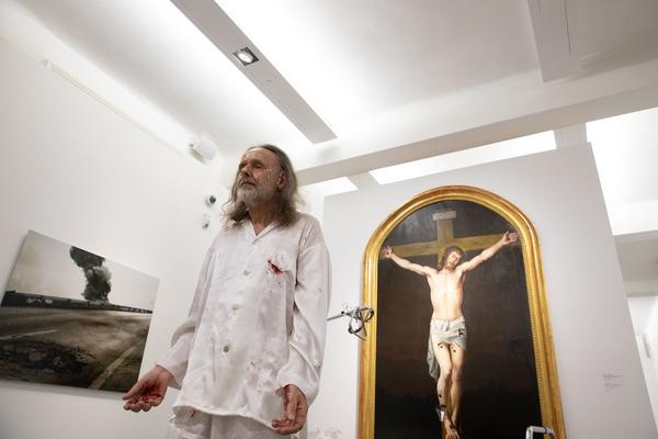 Dom Museum Wien:  „Wund E rrr N“ - Performance von Hannes Priesch &  Künstlergespräch mit Johanna Schwanberg und Gustav Schörghofer (21.11.2018) https://2018.viennaartweek.at/de/program/performance-talk-wund-e-rrr-n | Foto: eSeL Foto: eSeL.at - Lorenz Seidler