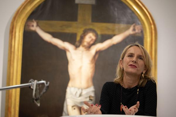 Dom Museum Wien:  „Wund E rrr N“ - Performance von Hannes Priesch &  Künstlergespräch mit Johanna Schwanberg und Gustav Schörghofer (21.11.2018) https://2018.viennaartweek.at/de/program/performance-talk-wund-e-rrr-n | Foto: eSeL Foto: eSeL.at - Lorenz Seidler