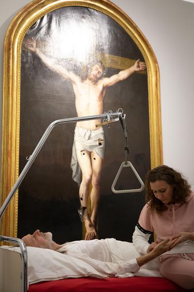 Dom Museum Wien:  „Wund E rrr N“ - Performance von Hannes Priesch &  Künstlergespräch mit Johanna Schwanberg und Gustav Schörghofer (21.11.2018) https://2018.viennaartweek.at/de/program/performance-talk-wund-e-rrr-n | Foto: eSeL Foto: eSeL.at - Lorenz Seidler
