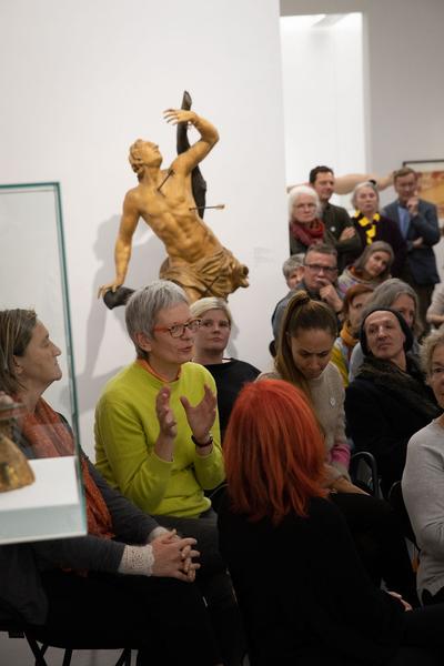 Dom Museum Wien:  „Wund E rrr N“ - Performance von Hannes Priesch &  Künstlergespräch mit Johanna Schwanberg und Gustav Schörghofer (21.11.2018) https://2018.viennaartweek.at/de/program/performance-talk-wund-e-rrr-n | Foto: eSeL Foto: eSeL.at - Lorenz Seidler