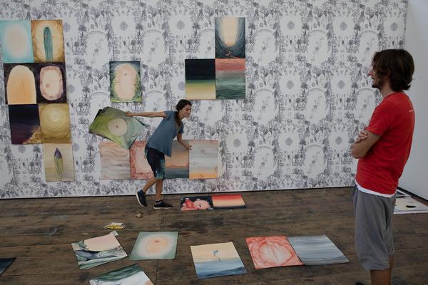 Akademie der Bildenden Künste Wien: Abschlussarbeiten 18/19 (Atelierhaus Lehargasse / Semperdepot, Aufbau) https://www.akbild.ac.at/Portal/organisation/aktuelles/ausstellungen-vermittlung/abschlussarbeiten-18-19 | Foto: eSeL Foto: eSeL.at - Lorenz Seidler