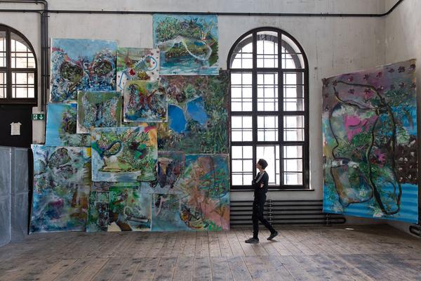 Akademie der Bildenden Künste Wien: Abschlussarbeiten 18/19 (Atelierhaus Lehargasse / Semperdepot, Aufbau) https://www.akbild.ac.at/Portal/organisation/aktuelles/ausstellungen-vermittlung/abschlussarbeiten-18-19 | Foto: eSeL Foto: eSeL.at - Lorenz Seidler