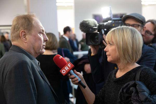 Belvedere 21: Christian Ludwig Attersee - Feuerstelle (Eröffnung, 31.1.2019) https://belvedere21.at/attersee | Foto: eSeL Foto: eSeL.at - Lorenz Seidler