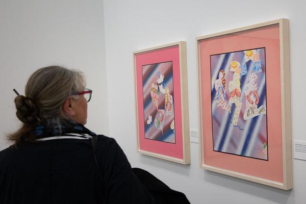Belvedere 21: Christian Ludwig Attersee - Feuerstelle (Eröffnung, 31.1.2019) https://belvedere21.at/attersee | Foto: eSeL Foto: eSeL.at - Lorenz Seidler
