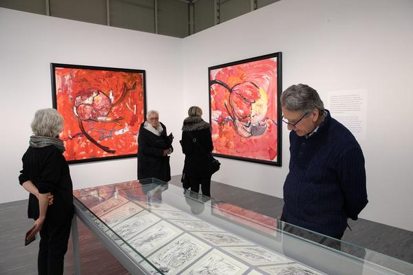 Belvedere 21: Christian Ludwig Attersee - Feuerstelle (Eröffnung, 31.1.2019) https://belvedere21.at/attersee | Foto: eSeL Foto: eSeL.at - Lorenz Seidler