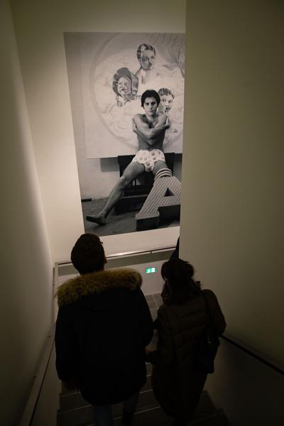 Belvedere 21: Christian Ludwig Attersee - Feuerstelle (Eröffnung, 31.1.2019) https://belvedere21.at/attersee | Foto: eSeL Foto: eSeL.at - Lorenz Seidler