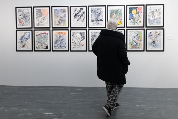 Belvedere 21: Christian Ludwig Attersee - Feuerstelle (Eröffnung, 31.1.2019) https://belvedere21.at/attersee | Foto: eSeL Foto: eSeL.at - Lorenz Seidler