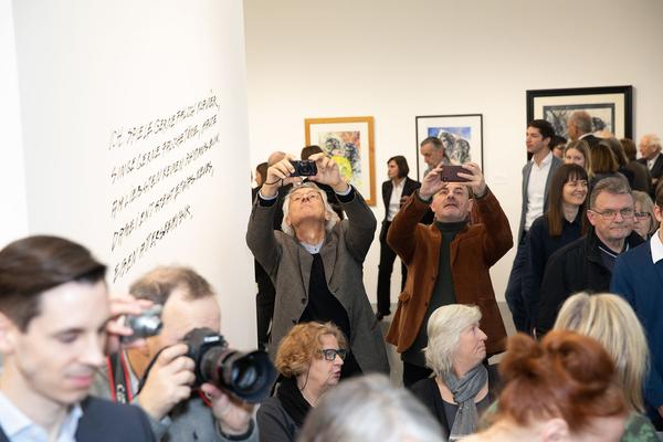 Belvedere 21: Christian Ludwig Attersee - Feuerstelle (Eröffnung, 31.1.2019) https://belvedere21.at/attersee | Foto: eSeL Foto: eSeL.at - Lorenz Seidler