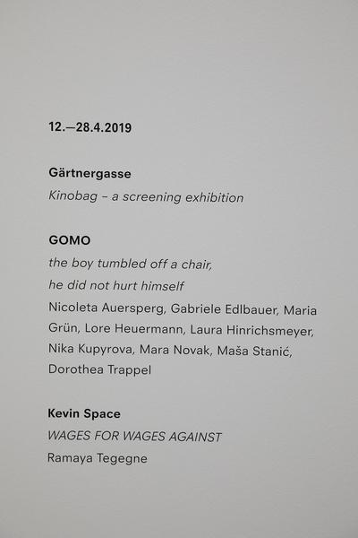 Belvedere 21: Über das Neue - Midissage: GOMO, Gärtnerstraße, & Kevin Space (12.4.2019) https://www.belvedere21.at/ueber_das_neue |  Foto: eSeL Foto: eSeL.at - Lorenz Seidler