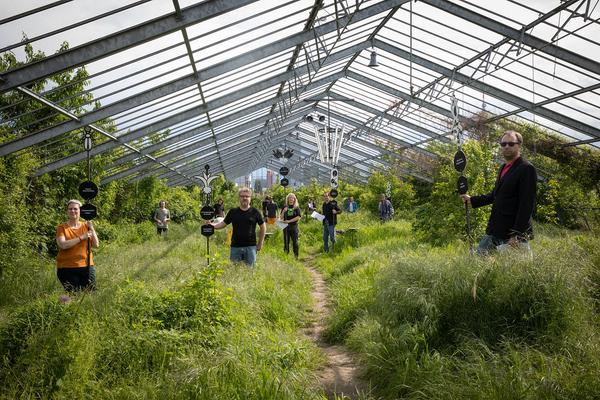 Club Real - Jenseits der Natur: Zweite Sitzung des Gartenparlaments (brut & KOER, 11.5.2019, Gewächshaus im Floridsdorfer Donaufeld, Nordmanngasse 60) https://esel.cc/ClubReal_brut | https://esel.cc/ClubReal_KOER | Foto: eSeL Foto: eSeL.at - Lorenz Seidler