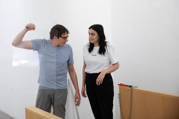 Christine König Galerie: curated by: IRWIN (Aufbau, 11.9.2019) Foto: eSeL.at - Lorenz Seidler