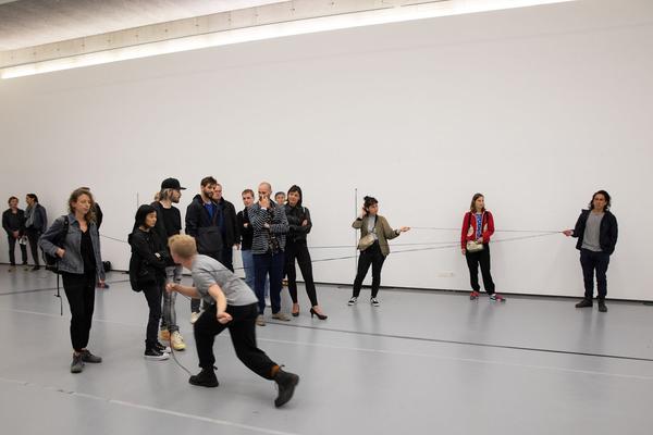 Karin Pauer & Aldo Giannotti "This is where we draw the line" @ donaufestival 2019 "New Territories" (Eröffnungstag, 26.4.2019) https://esel.at/termin/101192 | Foto: eSeL Foto: eSeL.at - Lorenz Seidler