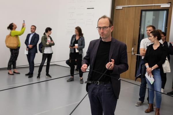Karin Pauer & Aldo Giannotti "This is where we draw the line" @ donaufestival 2019 "New Territories" (Eröffnungstag, 26.4.2019) https://esel.at/termin/101192 | Foto: eSeL Foto: eSeL.at - Lorenz Seidler