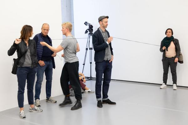 Karin Pauer & Aldo Giannotti "This is where we draw the line" @ donaufestival 2019 "New Territories" (Eröffnungstag, 26.4.2019) https://esel.at/termin/101192 | Foto: eSeL Foto: eSeL.at - Lorenz Seidler