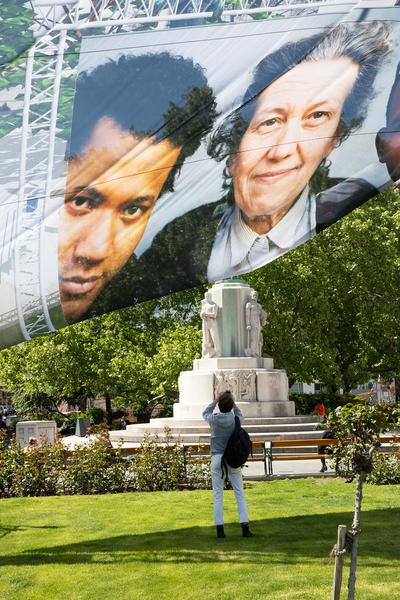 KOER: Ein Denkmal für Ute Bock? - Ines Hochgerner & Peter Fritzenwallner (26.4. - 20.5.2019, Dr.-Karl-Lueger-Platz) https://esel.at/termin/101092 | Foto: eSeL Foto: eSeL.at - Lorenz Seidler