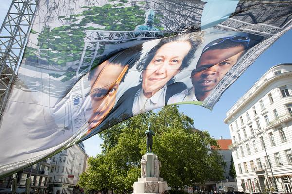 KOER: Ein Denkmal für Ute Bock? - Ines Hochgerner & Peter Fritzenwallner (26.4. - 20.5.2019, Dr.-Karl-Lueger-Platz) https://esel.at/termin/101092 | Foto: eSeL Foto: eSeL.at - Lorenz Seidler