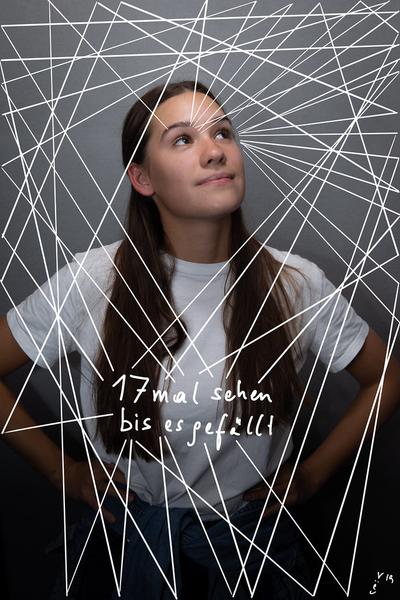 Schutzpatronin für "17x sehen bis es gefällt" // eSeL "Kunst Bekenntnis Box" (27.9.2019, MQ @ Vienna Contemporary) | Foto: eSeL Foto: eSeL.at - Lorenz Seidler