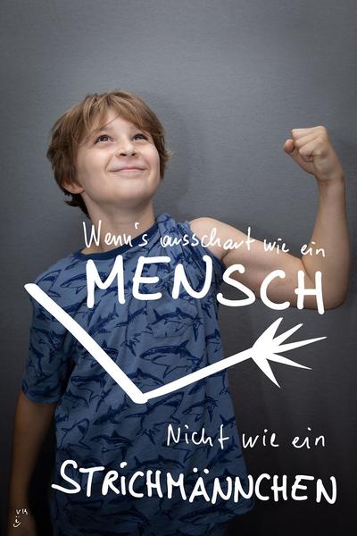 eSeL: Schutzpatron für "Wenns ausschaut wie ein Mensch, nicht wie ein Strichmännchen"  // via eSeL "Kunst Bekenntnis Box" (10.8.2019, Salzburg via Galerie 5020) | Foto: eSeL Foto: eSeL.at - Lorenz Seidler