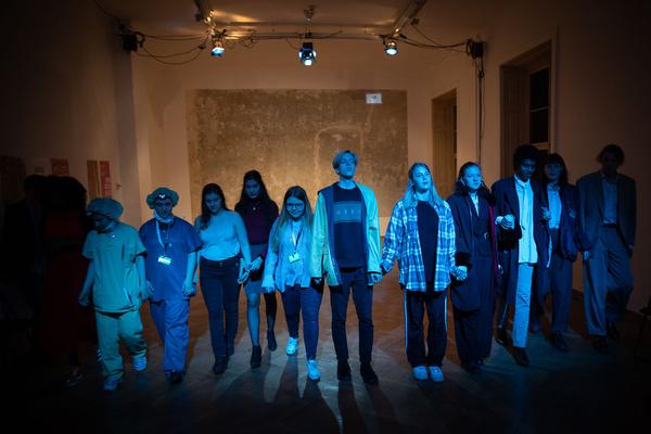Volkskundemuseum Wien: Fake Reports. Culture Conntected Performance. SchülerInnen der 7. Klassen des BRG/BORG II  (16. - 24.5.2019, Generalprobe)  https://www.volkskundemuseum.at/performance_fakereports_1 | Foto: eSeL Foto: eSeL.at - Lorenz Seidler