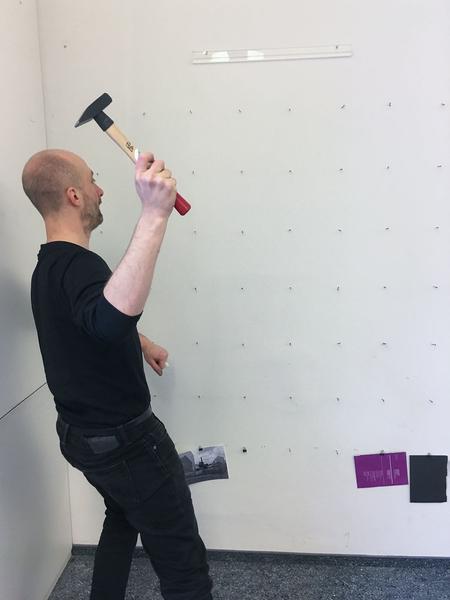 Foto Wien: eSeL - Foto Tinder (Aufbau Festivalzentrale Otto Wagner Postsparkassa, 18.3.2019) https://esel.at/termin/100000 | Foto: eSeL