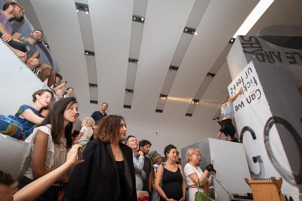 Kunsthalle Wien: Gelatin & Liam Gillick: Stinking Dawn  (4.7. - 6.10.2019, Sneak Peek) http://kunsthallewien.at/#/de/ausstellungen/gelatin-liam-gillick-stinking-dawn | Foto: eSeL Foto: eSeL.at - Lorenz Seidler