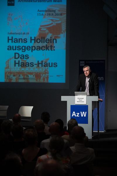 Architekturzentrum Wien: Hans Hollein ausgepackt: Das Haas-Haus (Eröffnung & Sommerfest, 12.6.2019) https://www.azw.at/de/termin/hans-hollein-ausgepackt-das-haas-haus-2 | Foto: eSeL Foto: eSeL.at - Lorenz Seidler