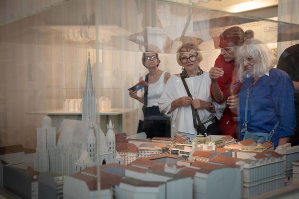 Architekturzentrum Wien: Hans Hollein ausgepackt: Das Haas-Haus (Eröffnung & Sommerfest, 12.6.2019) https://www.azw.at/de/termin/hans-hollein-ausgepackt-das-haas-haus-2 | Foto: eSeL Foto: eSeL.at - Lorenz Seidler