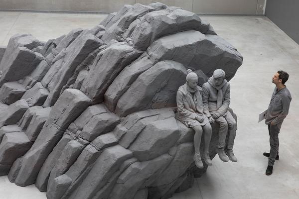 Kunsthalle Krems: Hans Op de Beeck: The Cliff (2.3. - 23 06 2019, Pressebegehung) https://www.kunsthalle.at/de/ausstellungen/12-hans-op-de-beeck-the-cliff | Foto: eSeL Foto: eSeL.at - Lorenz Seidler