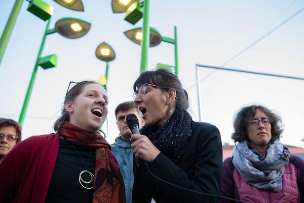 KOER: Ines Doujak - "Sing Mit!" @ Fokus Favoriten (Eröffnung, 21.9.2019) https://www.koer.or.at/projekte/fokus-favoriten | Foto: eSeL Foto: eSeL.at - Lorenz Seidler