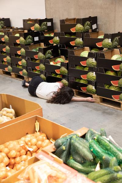 Lidl Supermarkt (ehem. Generali Foundation): Collective Exhibition for a Single Body – The Private Score (Kontakt Stiftung & TQW, 28.6.2019, Final Day) https://esel.at/termin/101972 | Foto: eSeL Foto: eSeL.at - Lorenz Seidler