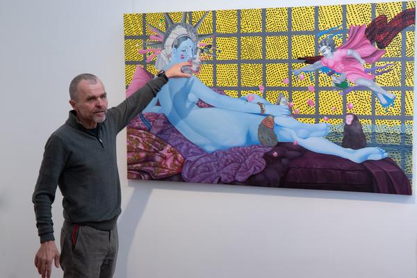 Vienna Art Week 2019: Nepal Art Now. Direktorenführung mit Christian Schicklgruber (flat 1, 19.11.2019) https://www.viennaartweek.at | Foto: eSeL Foto: eSeL.at - Lorenz Seidler