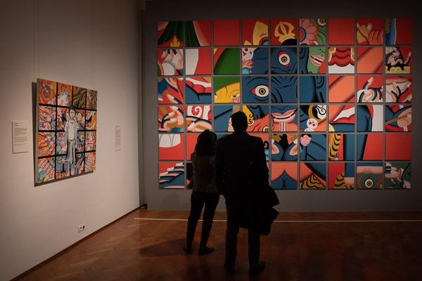 Vienna Art Week 2019: Nepal Art Now. Direktorenführung mit Christian Schicklgruber (flat 1, 19.11.2019) https://www.viennaartweek.at | Foto: eSeL Foto: eSeL.at - Lorenz Seidler