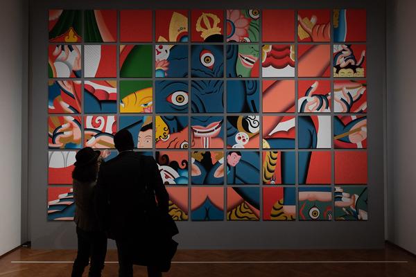 Vienna Art Week 2019: Nepal Art Now. Direktorenführung mit Christian Schicklgruber (flat 1, 19.11.2019) https://www.viennaartweek.at | Foto: eSeL Foto: eSeL.at - Lorenz Seidler