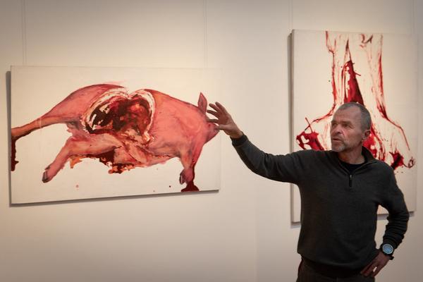 Vienna Art Week 2019: Nepal Art Now. Direktorenführung mit Christian Schicklgruber (flat 1, 19.11.2019) https://www.viennaartweek.at | Foto: eSeL Foto: eSeL.at - Lorenz Seidler