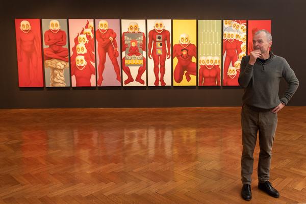 Vienna Art Week 2019: Nepal Art Now. Direktorenführung mit Christian Schicklgruber (flat 1, 19.11.2019) https://www.viennaartweek.at | Foto: eSeL Foto: eSeL.at - Lorenz Seidler