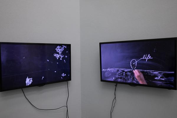 Galerie Crone: Nikolaus Gansterer - Tracing (In)tangibles (24.10.2019 - 11.1.2020) https://esel.at/termin/103514 | Foto: eSeL Foto: eSeL.at - Lorenz Seidler
