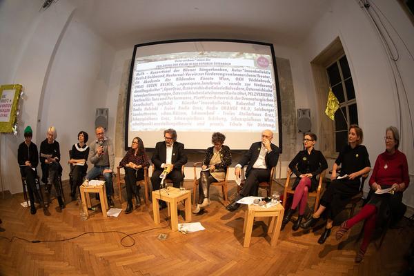 Pressekonferenz: Die Vielen (14.5.2019, Volkskundemuseum) https://esel.at/termin/101480 | Foto: eSeL Foto: eSeL.at - Lorenz Seidler