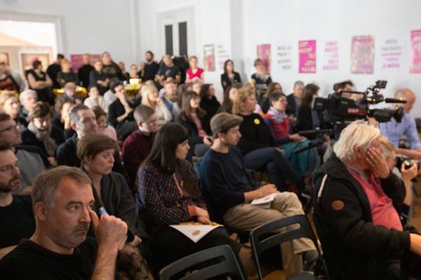 Pressekonferenz: Die Vielen (14.5.2019, Volkskundemuseum) https://esel.at/termin/101480 | Foto: eSeL Foto: eSeL.at - Lorenz Seidler