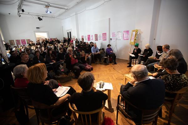Pressekonferenz: Die Vielen (14.5.2019, Volkskundemuseum) https://esel.at/termin/101480 | Foto: eSeL Foto: eSeL.at - Lorenz Seidler
