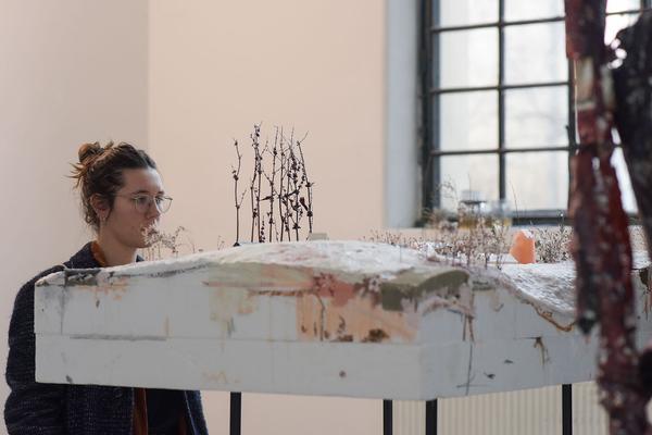 Akademie der Bild. Künste Wien: Rundgang 2019 - Wodka Brunch & Bildhauer-Ateliers (Kurzbauergasse, 27.1.2019) https://esel.cc/rundgang2019 | Foto: eSeL.at - Joanna Pianka