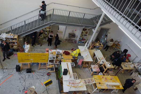 Akademie der Bild. Künste Wien: Rundgang 2019 - Wodka Brunch & Bildhauer-Ateliers (Kurzbauergasse, 27.1.2019) https://esel.cc/rundgang2019 | Foto: eSeL.at - Joanna Pianka