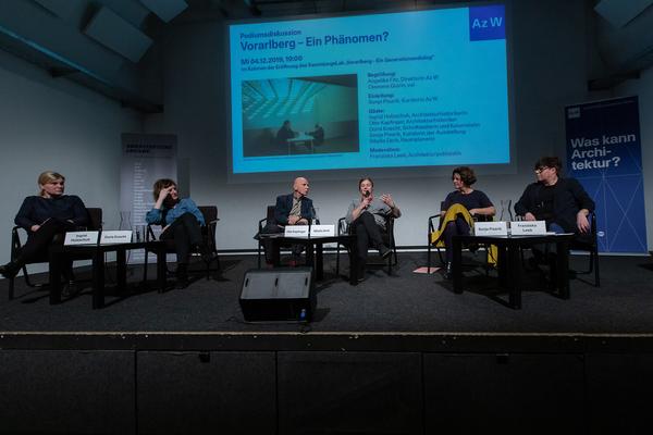Az W Architekturzentrum Wien: Eröffnung SammlungsLab #5: Vorarlberg – 
Ein Ge­ne­ra­ti­on­en­dia­log (4.12.2019) https://www.azw.at/de/termin/vorarlberger-einsichten-ein-generationendialog | Foto: eSeL Foto: eSeL.at - Lorenz Seidler